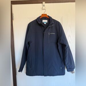 Columbia navy blue fleece lined hikebound insulated coat/ jacket - L